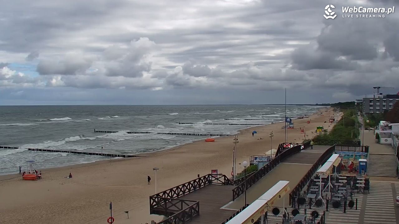 MIELNO - widok na plażę - 07 sierpień 2026, 09:31