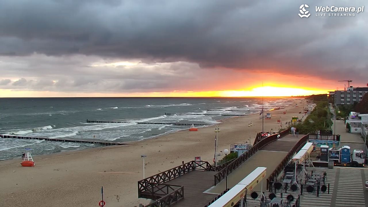 MIELNO - widok na plażę - 07 sierpień 2026, 05:32