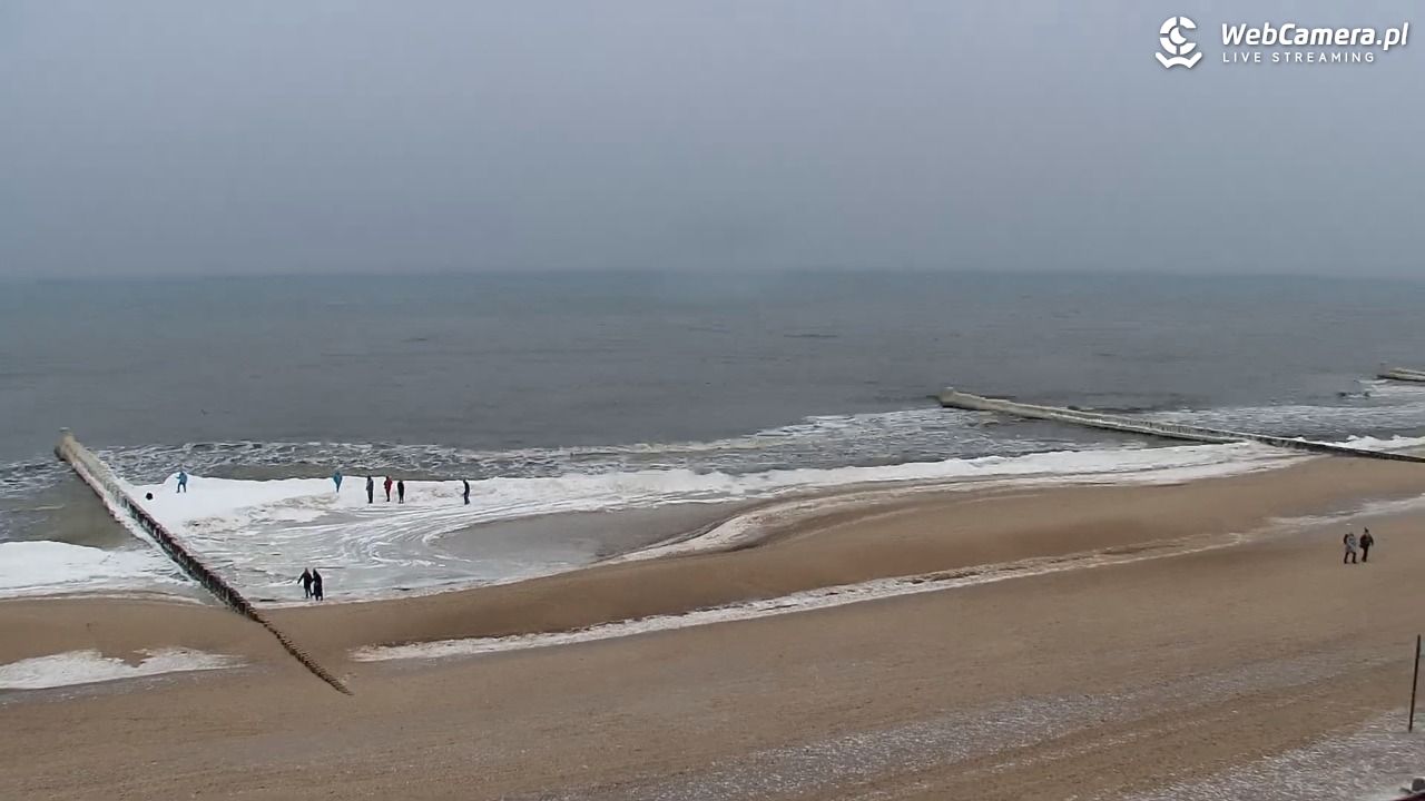 MIELNO - widok na plażę - 05 luty 2026, 11:10