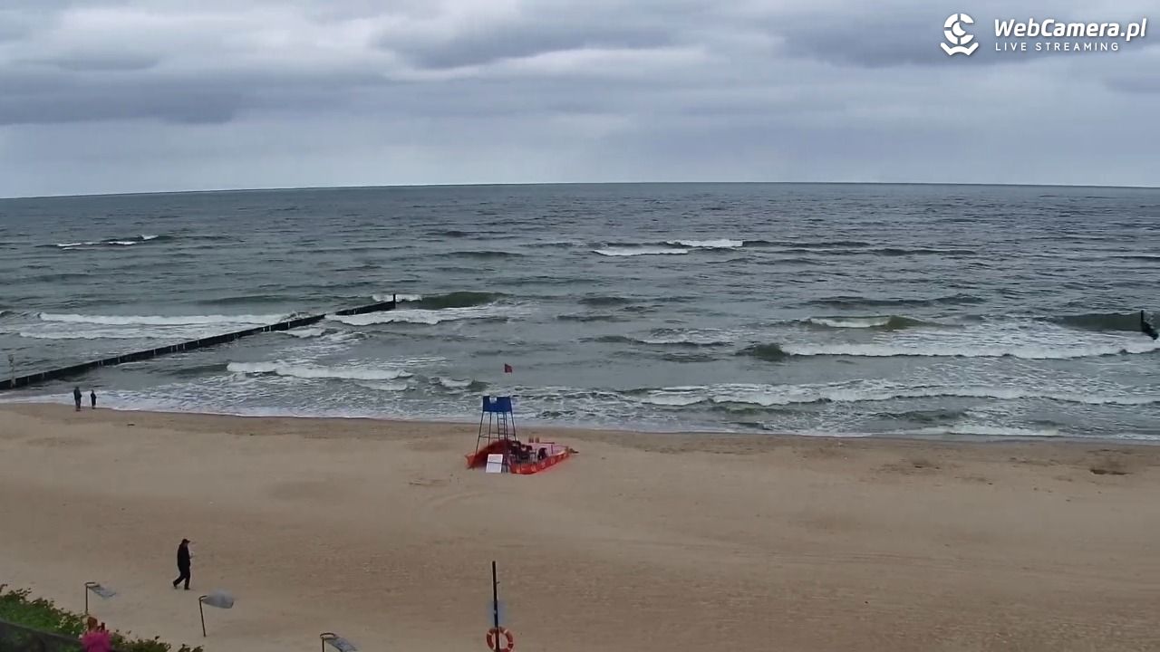 MIELNO - widok na plażę - 07 sierpień 2026, 12:10