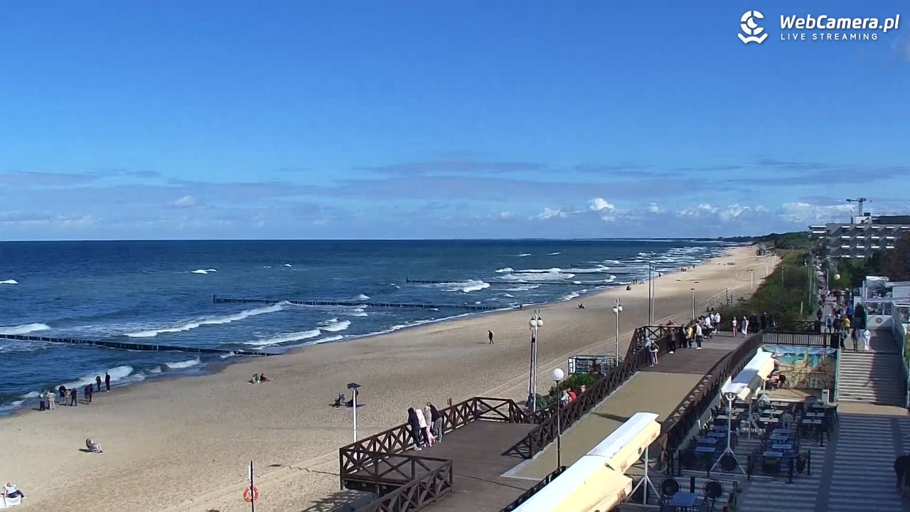 MIELNO - widok na plażę - 17 wresień 2026, 13:03