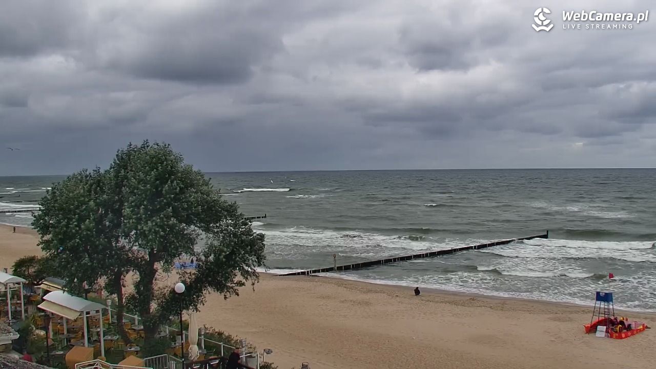 MIELNO - widok na plażę - 07 sierpień 2026, 11:15