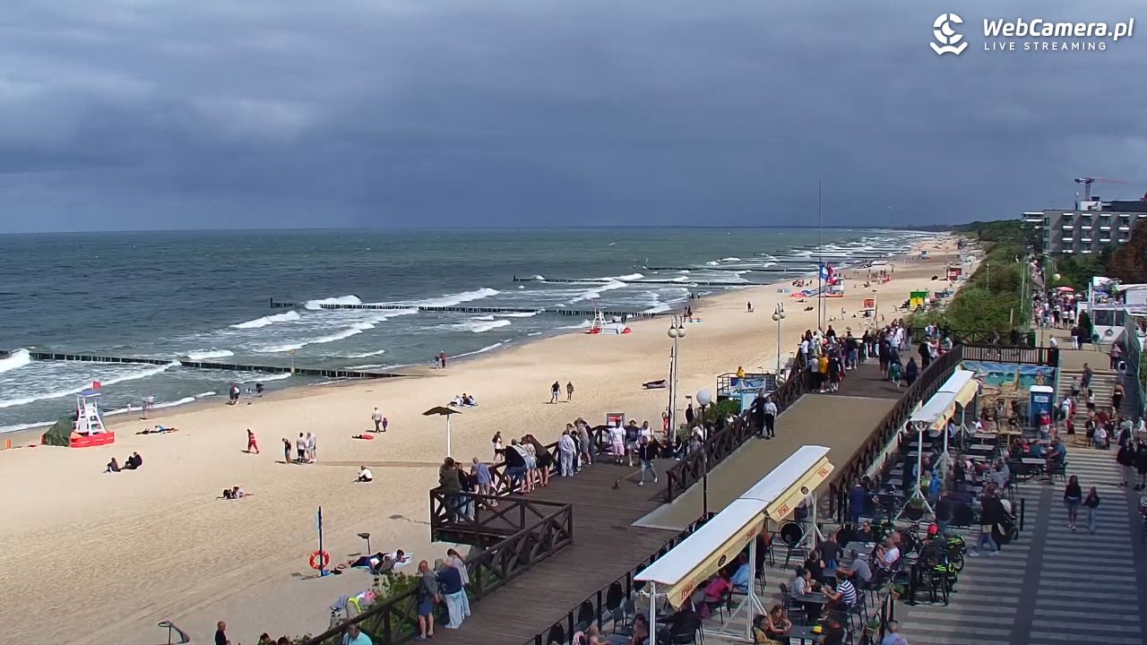 MIELNO - widok na plażę - 07 sierpień 2026, 13:24