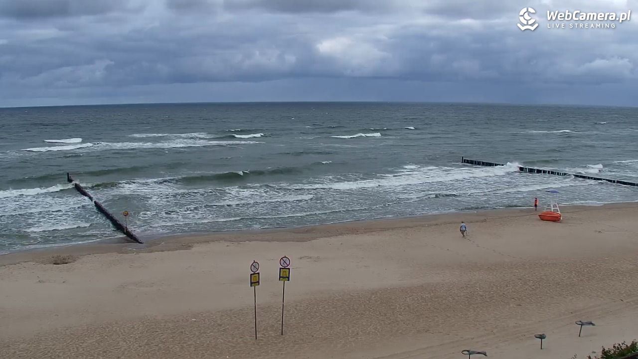 MIELNO - widok na plażę - 07 sierpień 2026, 08:32