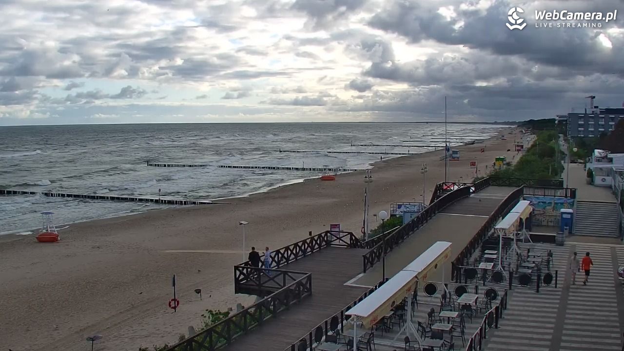 MIELNO - widok na plażę - 07 sierpień 2026, 07:23