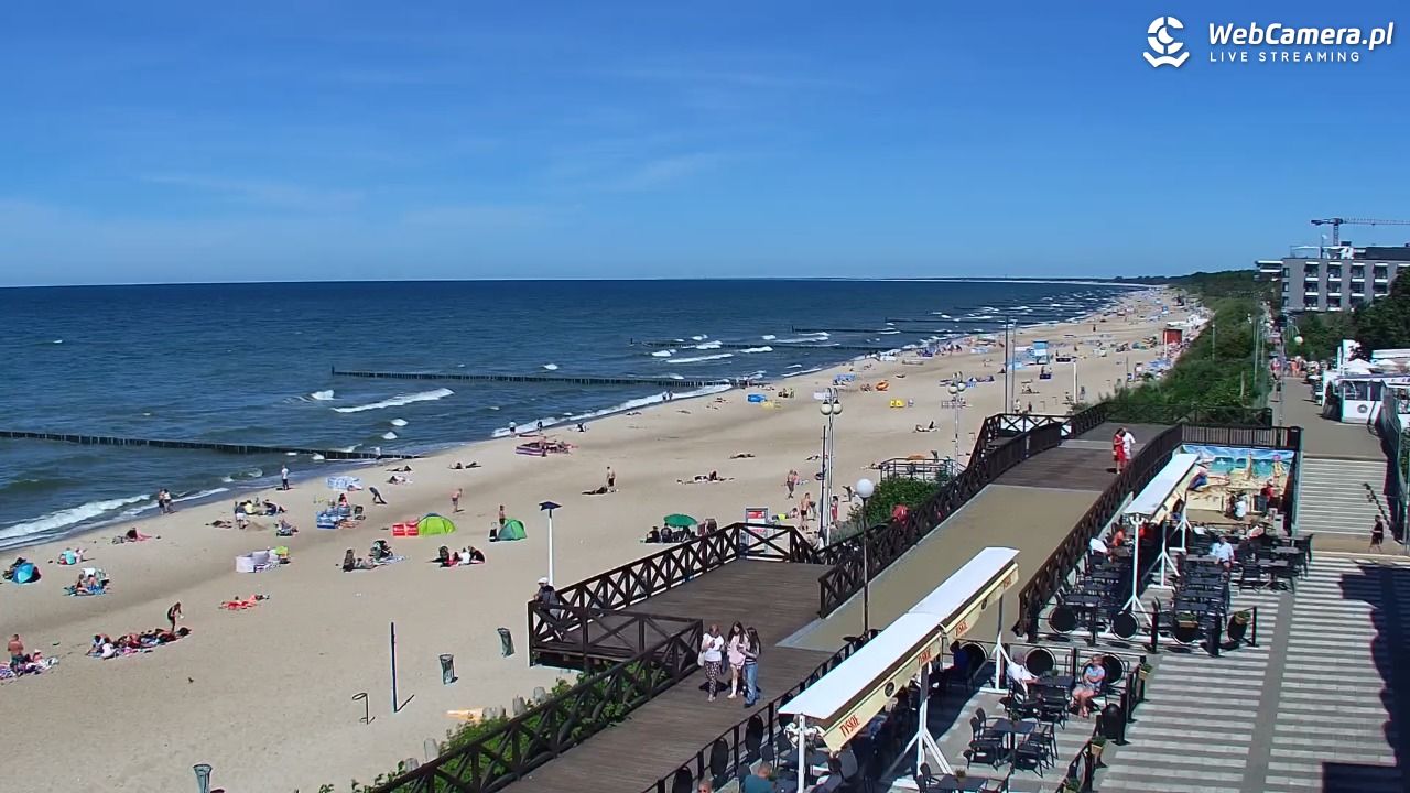 MIELNO - widok na plażę - 22 czerwiec 2026, 15:10
