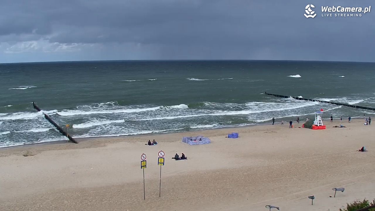 MIELNO - widok na plażę - 07 sierpień 2026, 13:04