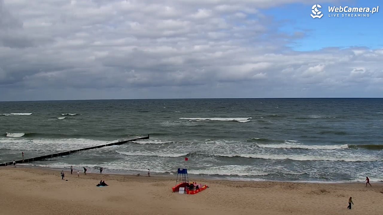 MIELNO - widok na plażę - 07 sierpień 2026, 10:57