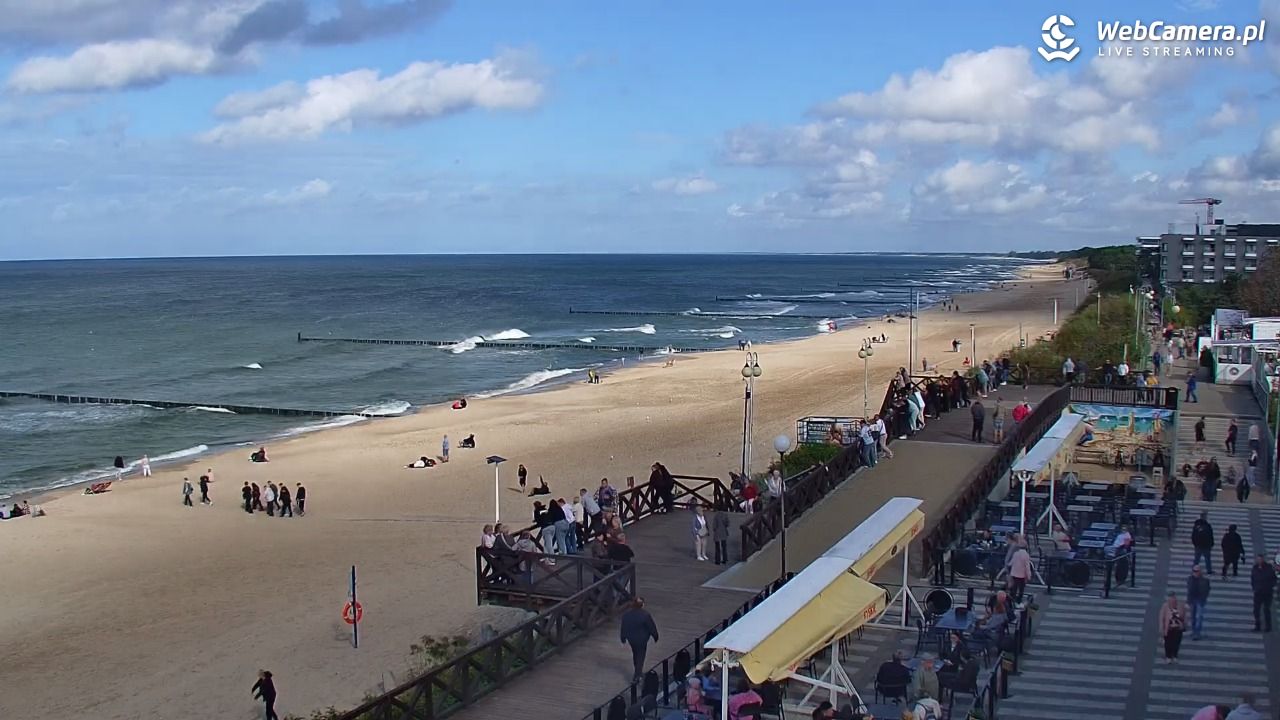MIELNO - widok na plażę - 20 wresień 2026, 14:25