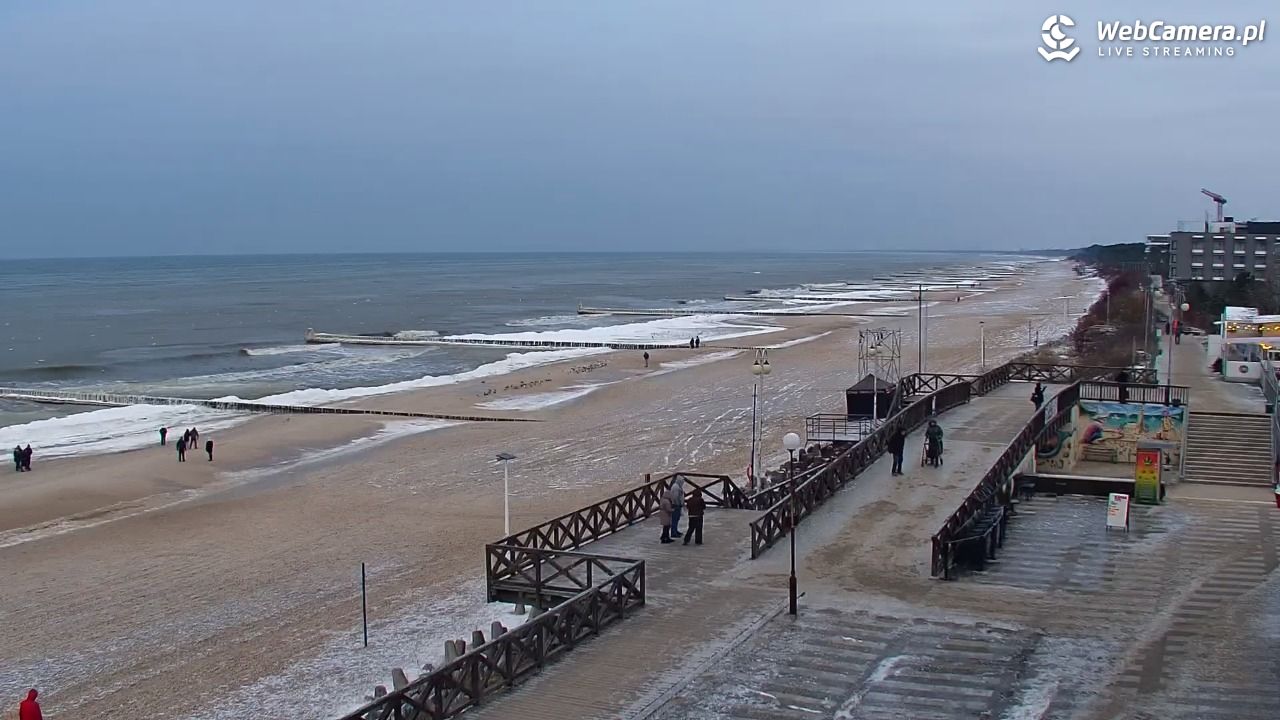 MIELNO - widok na plażę - 04 luty 2026, 16:09