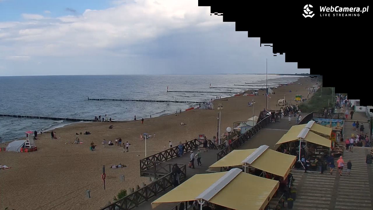 MIELNO - widok na plażę - 01 sierpień 2025, 14:36
