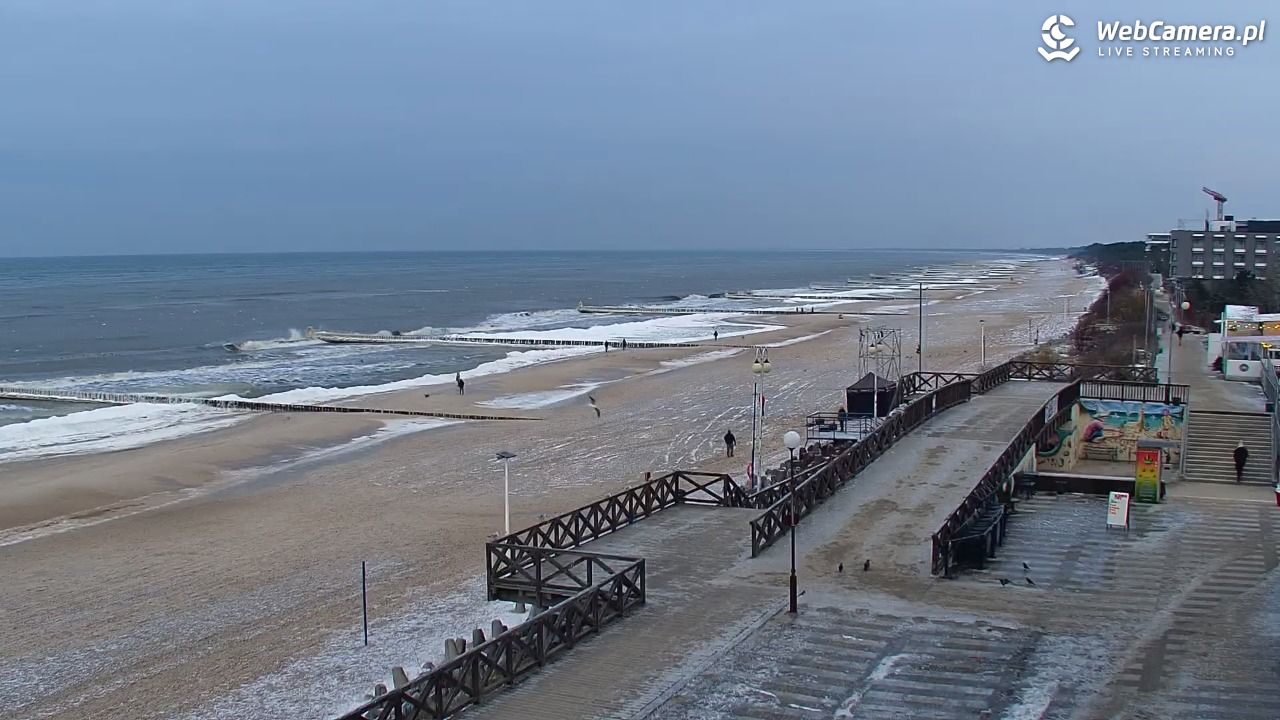 MIELNO - widok na plażę - 04 luty 2026, 15:50