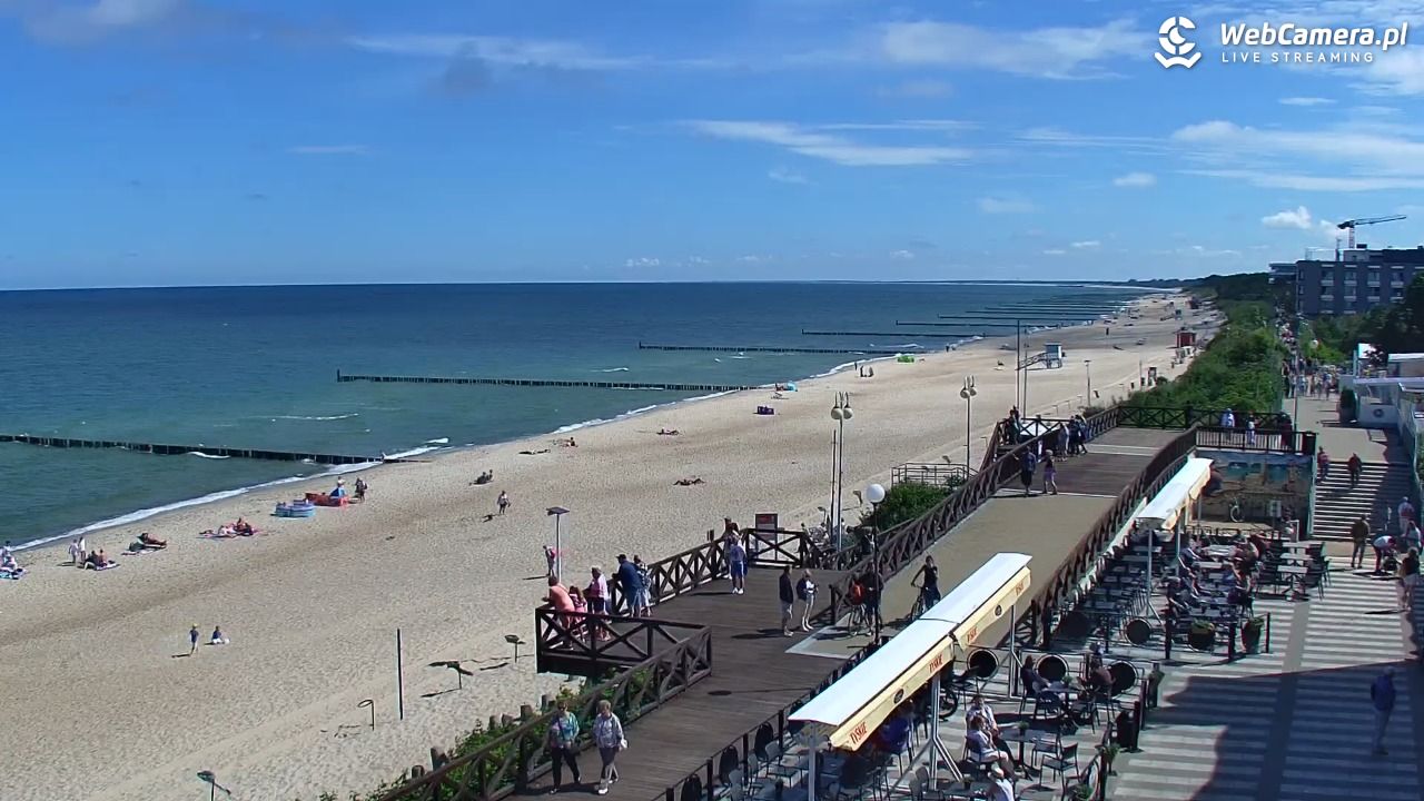 MIELNO - widok na plażę - 23 czerwiec 2026, 10:55