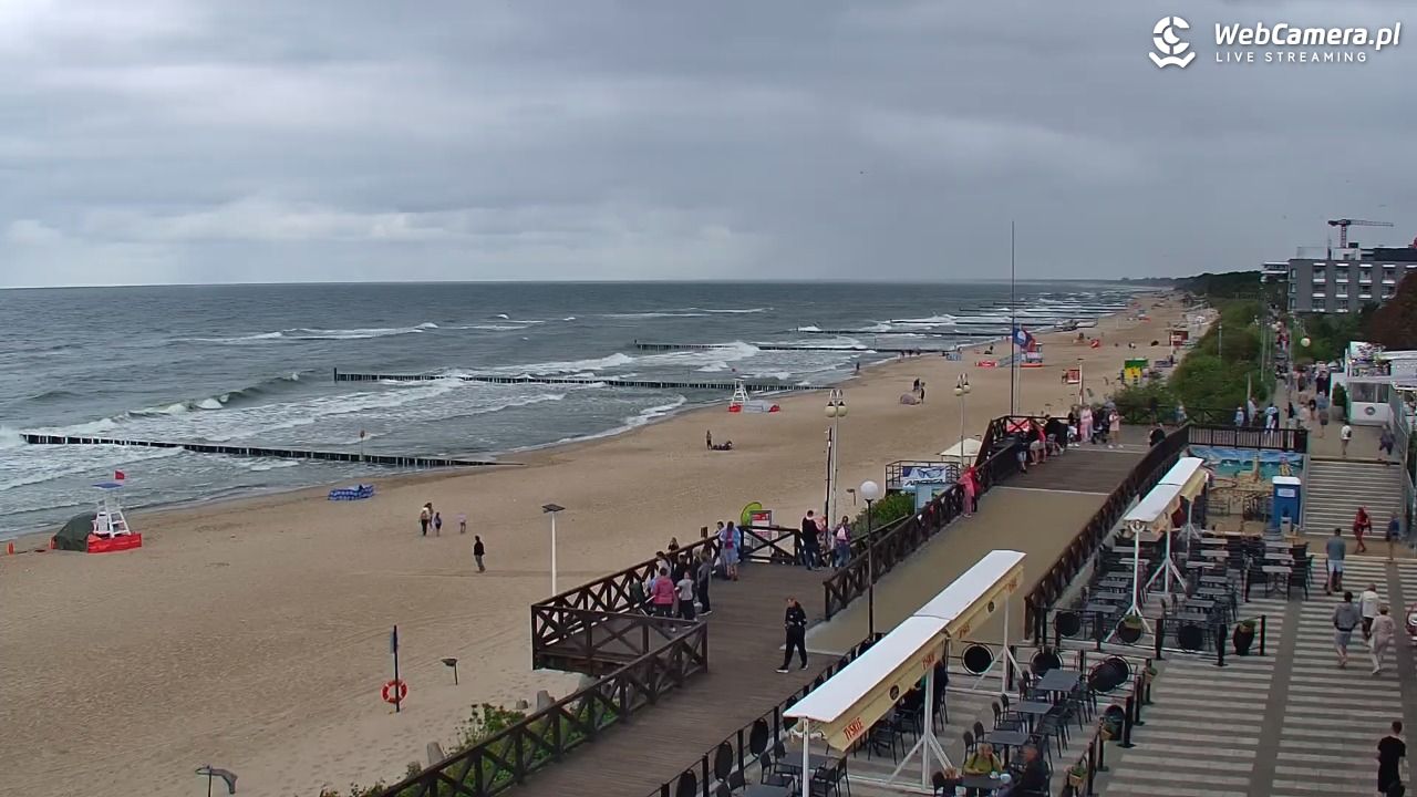 MIELNO - widok na plażę - 07 sierpień 2026, 12:14