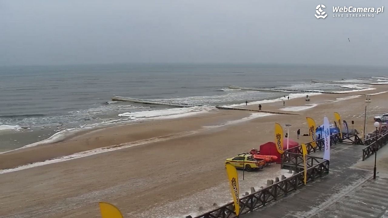 MIELNO - widok na plażę - 05 luty 2026, 13:55