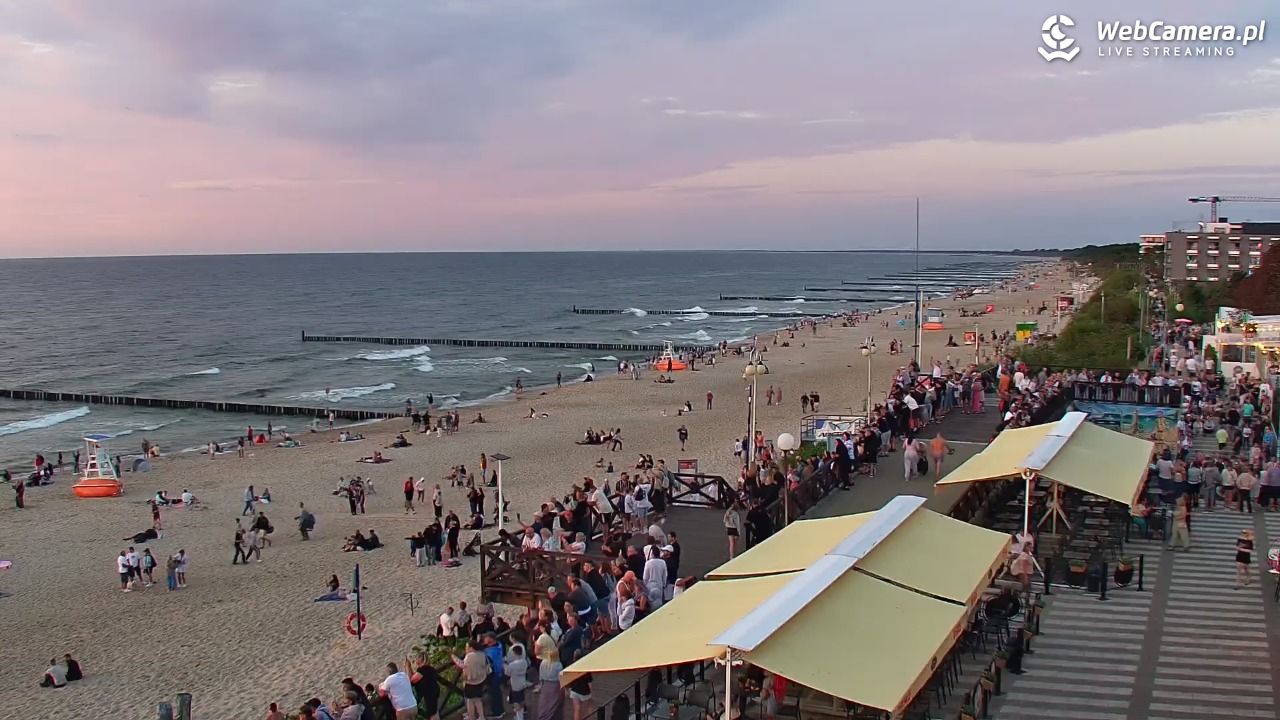 MIELNO - widok na plażę - 06 sierpień 2026, 20:46