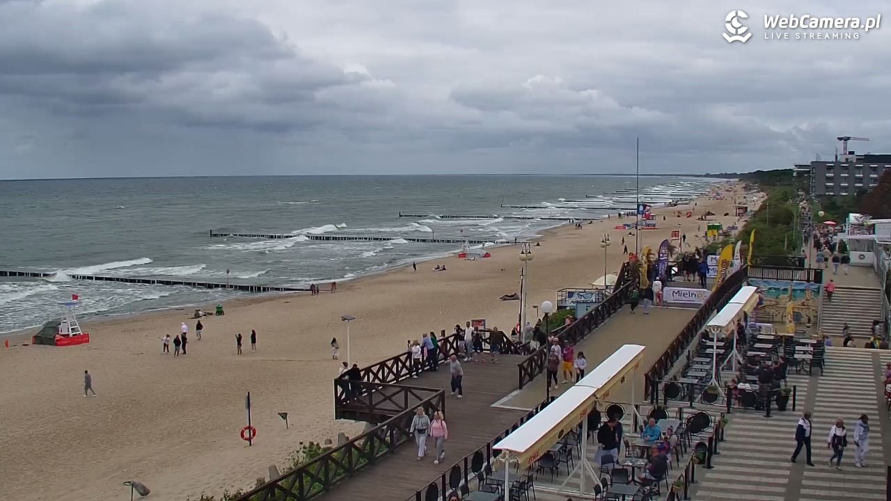 MIELNO - widok na plażę - 07 sierpień 2026, 14:24
