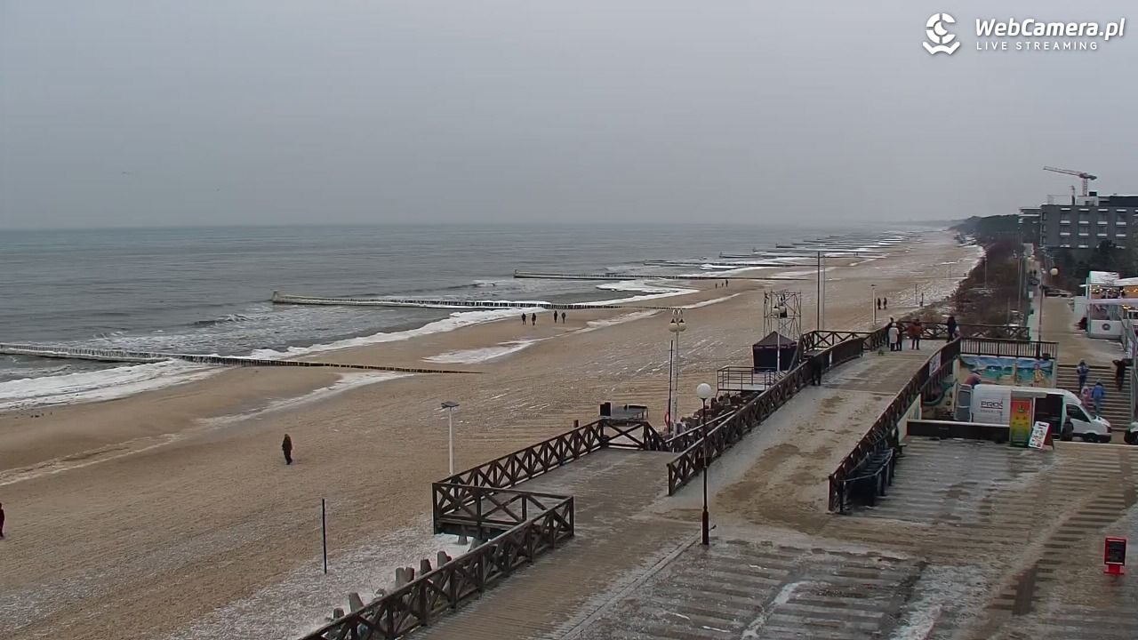 MIELNO - widok na plażę - 05 luty 2026, 10:47