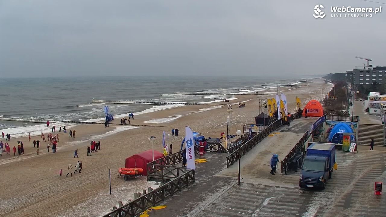 MIELNO - widok na plażę - 05 luty 2026, 12:41