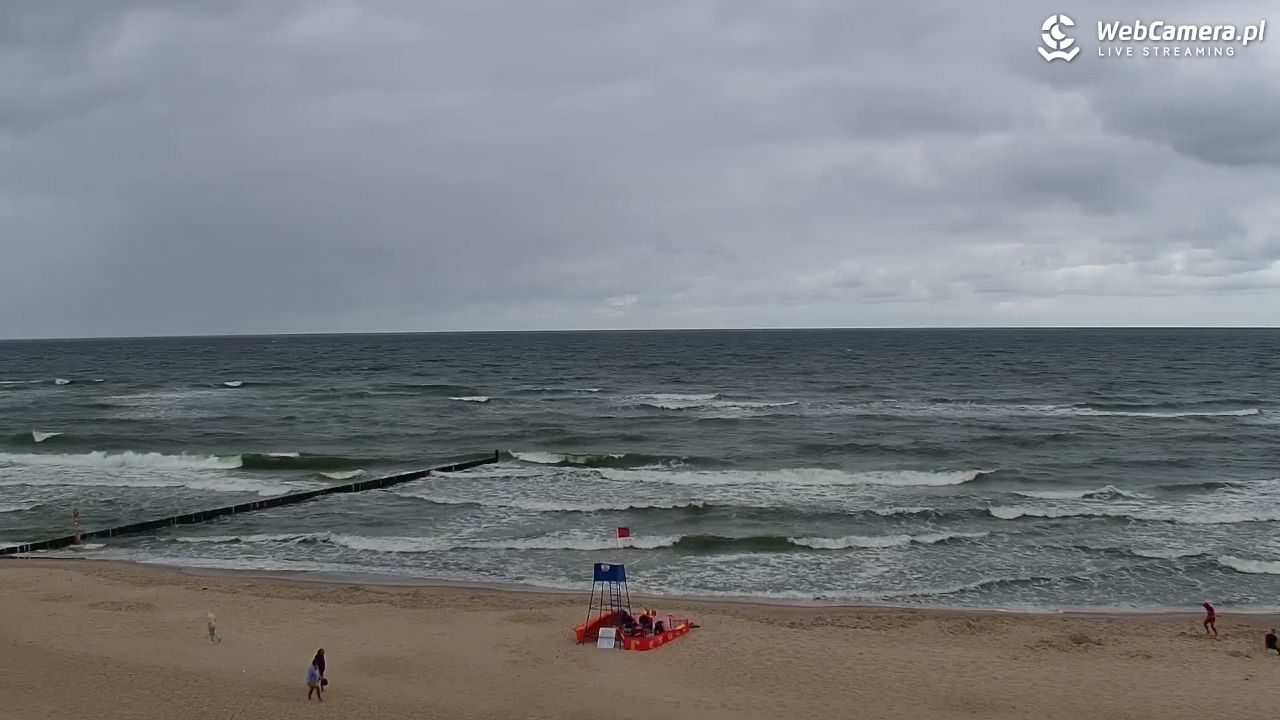 MIELNO - widok na plażę - 07 sierpień 2026, 11:36