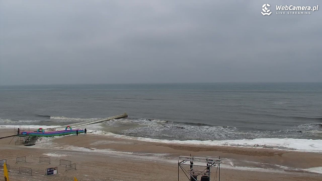 MIELNO - widok na plażę - 05 luty 2026, 14:48