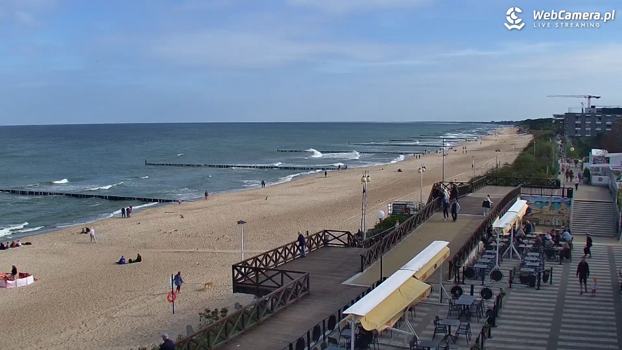 MIELNO - widok na plażę - 19 wresień 2026, 10:51