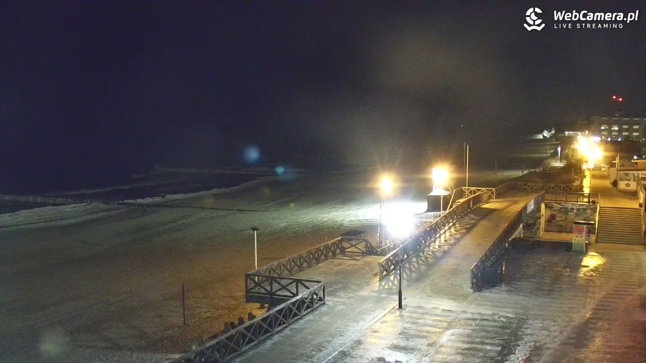 MIELNO - widok na plażę - 05 luty 2026, 00:53