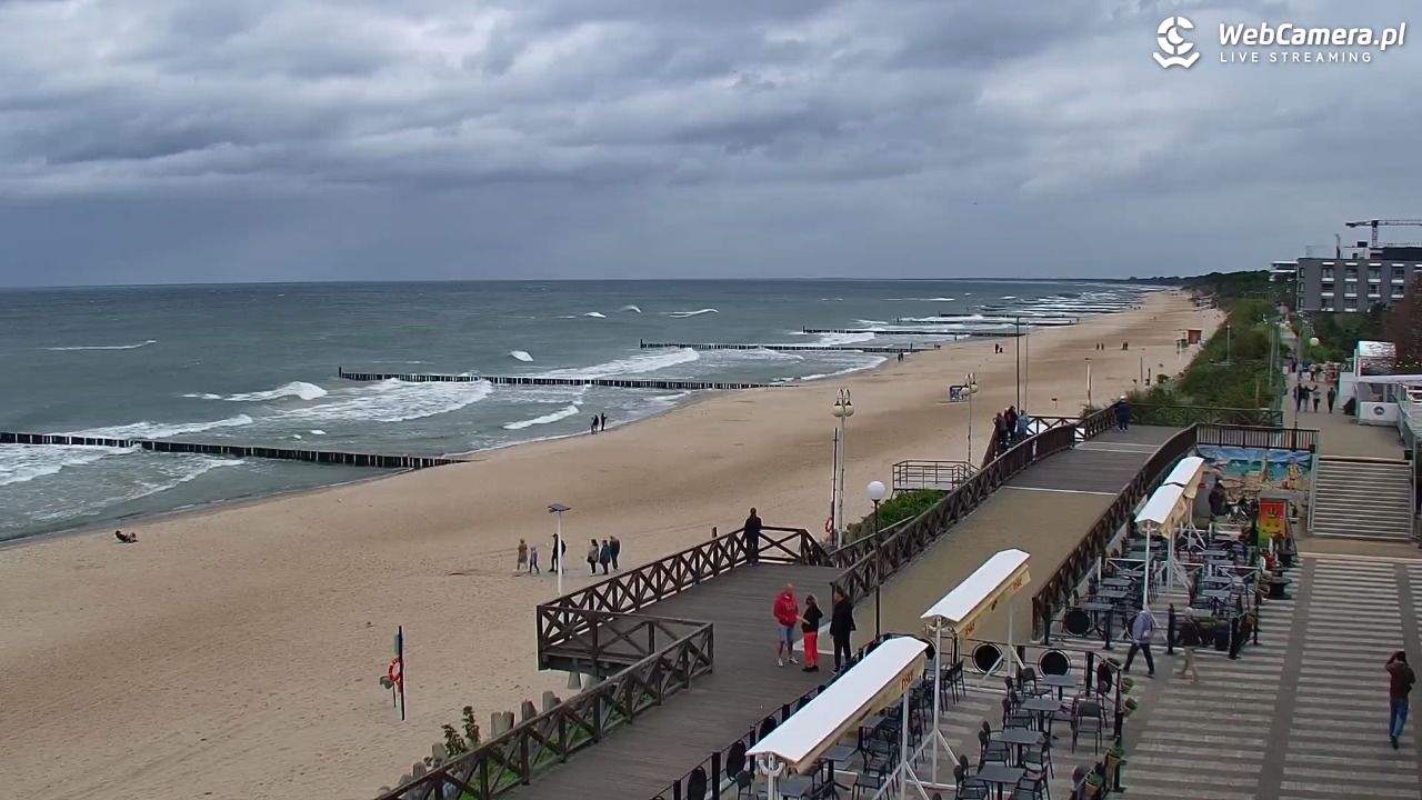 MIELNO - widok na plażę - 16 wresień 2025, 12:57