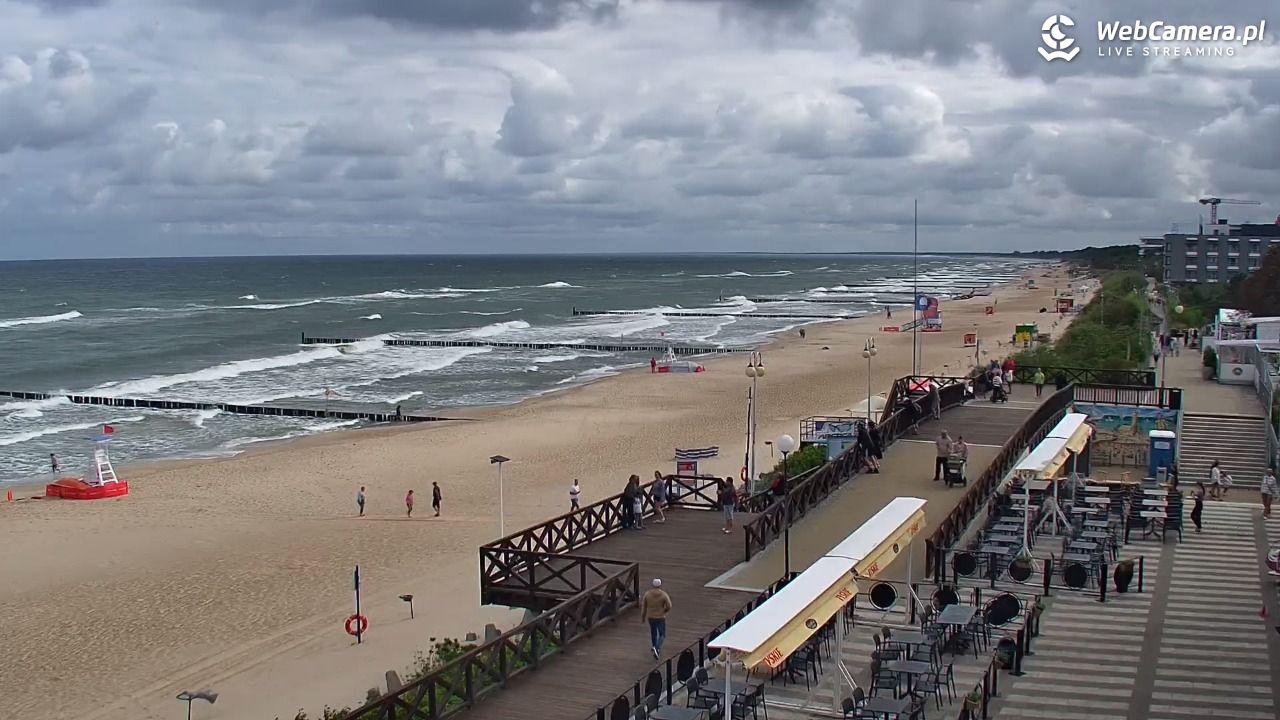 MIELNO - widok na plażę - 07 sierpień 2026, 10:04