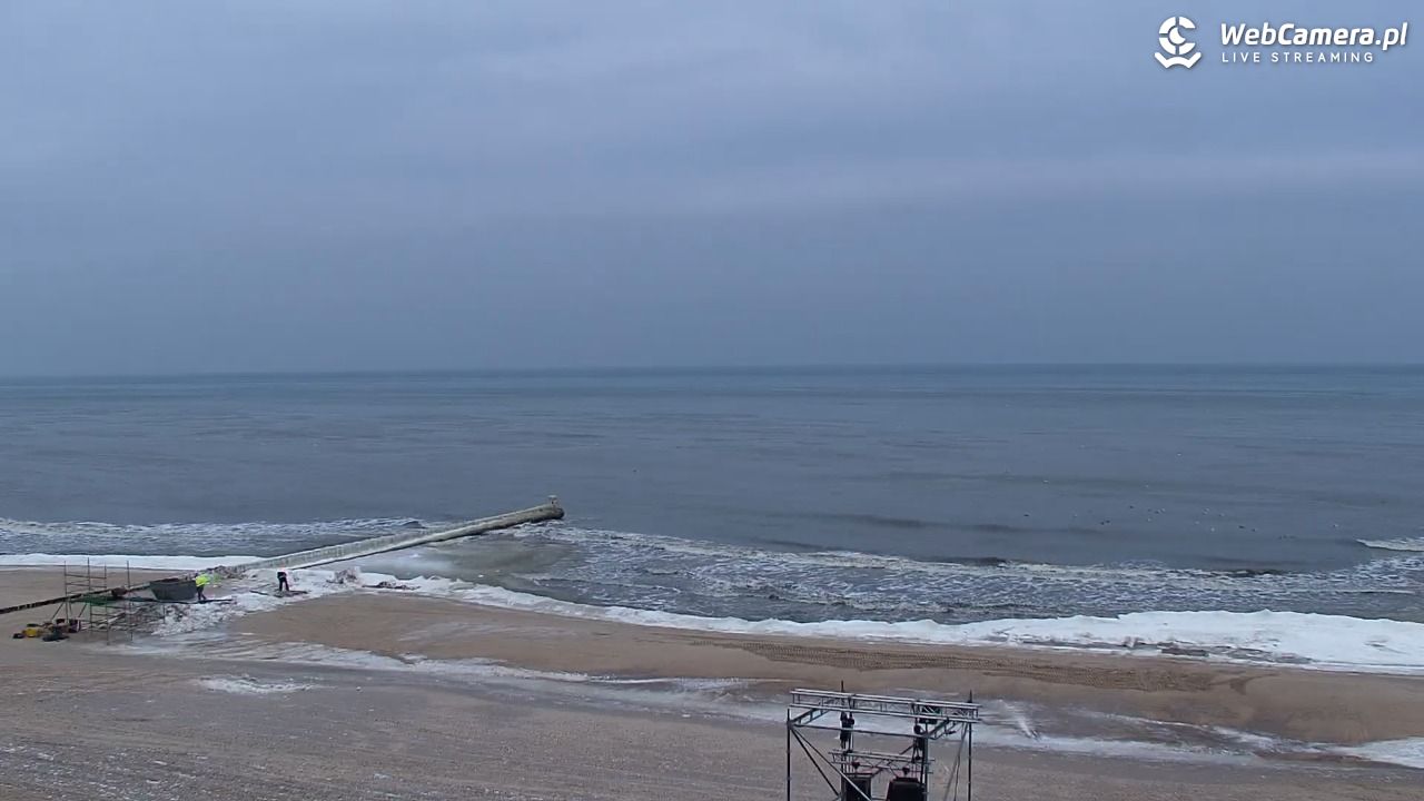 MIELNO - widok na plażę - 05 luty 2026, 08:44