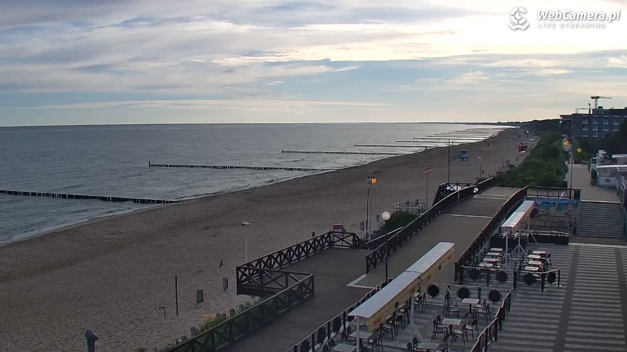 MIELNO - widok na plażę - 23 czerwiec 2026, 06:50