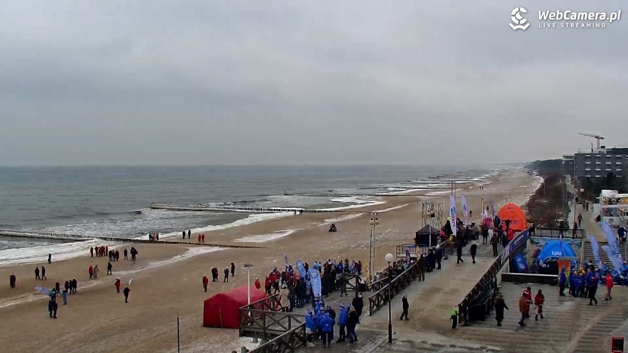 MIELNO - widok na plażę - 05 luty 2026, 12:21