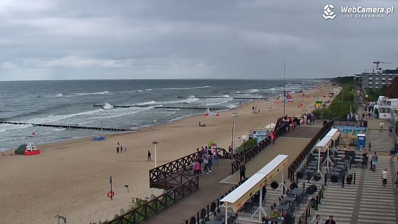 MIELNO - widok na plażę - 07 sierpień 2026, 12:14