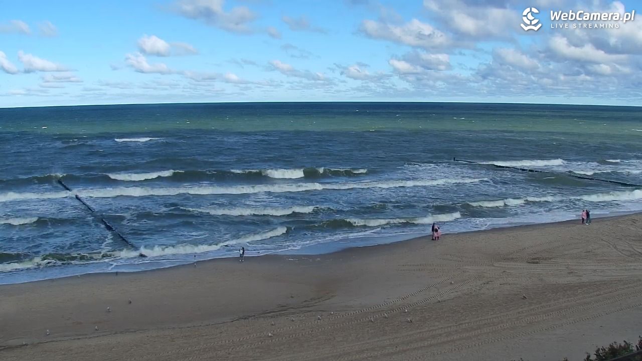 MIELNO - widok na plażę - 22 wresień 2026, 11:57