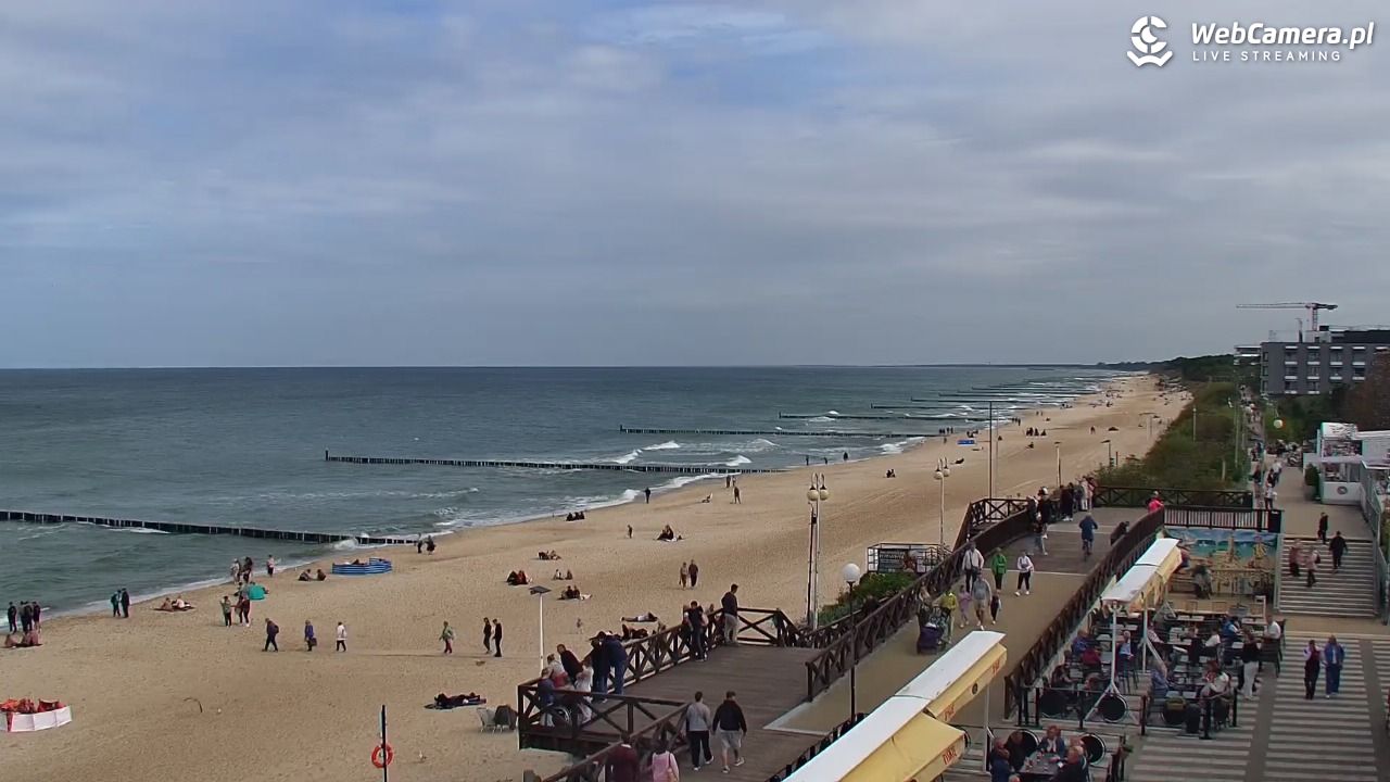 MIELNO - widok na plażę - 19 wresień 2026, 11:52