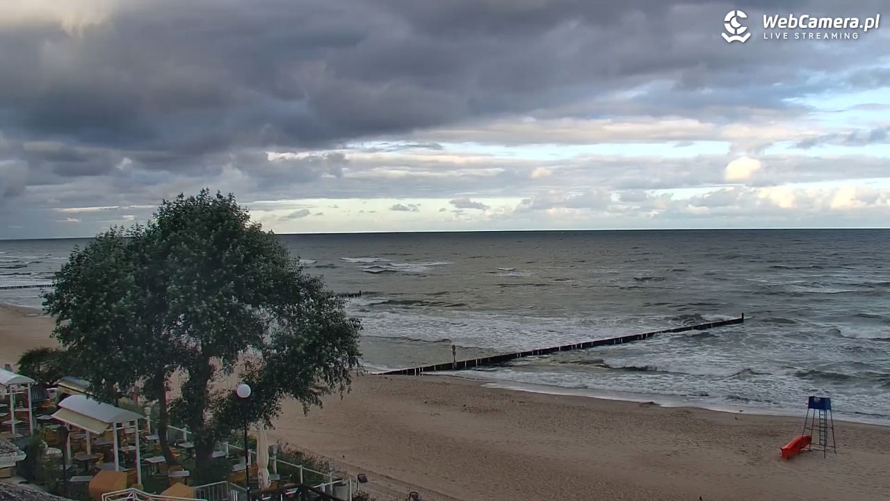 MIELNO - widok na plażę - 07 sierpień 2026, 06:39