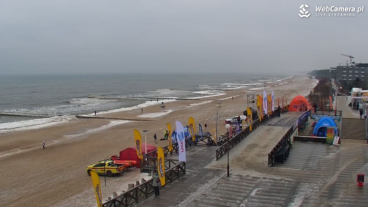 MIELNO - widok na plażę - 05 luty 2026, 13:57