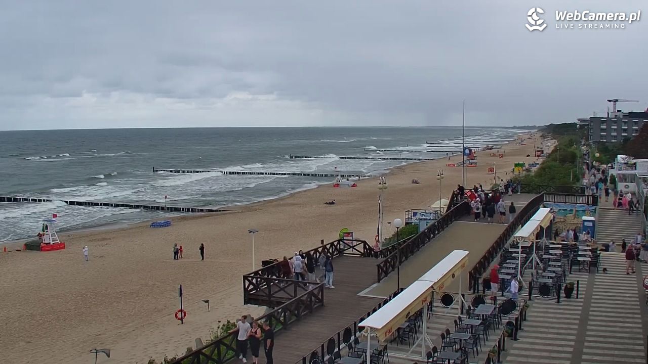 MIELNO - widok na plażę - 07 sierpień 2026, 11:55