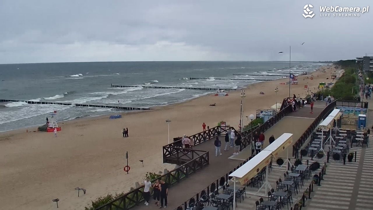 MIELNO - widok na plażę - 07 sierpień 2026, 11:56