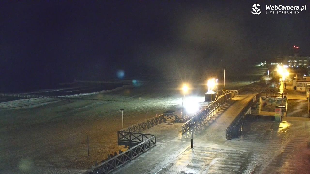 MIELNO - widok na plażę - 05 luty 2026, 00:30