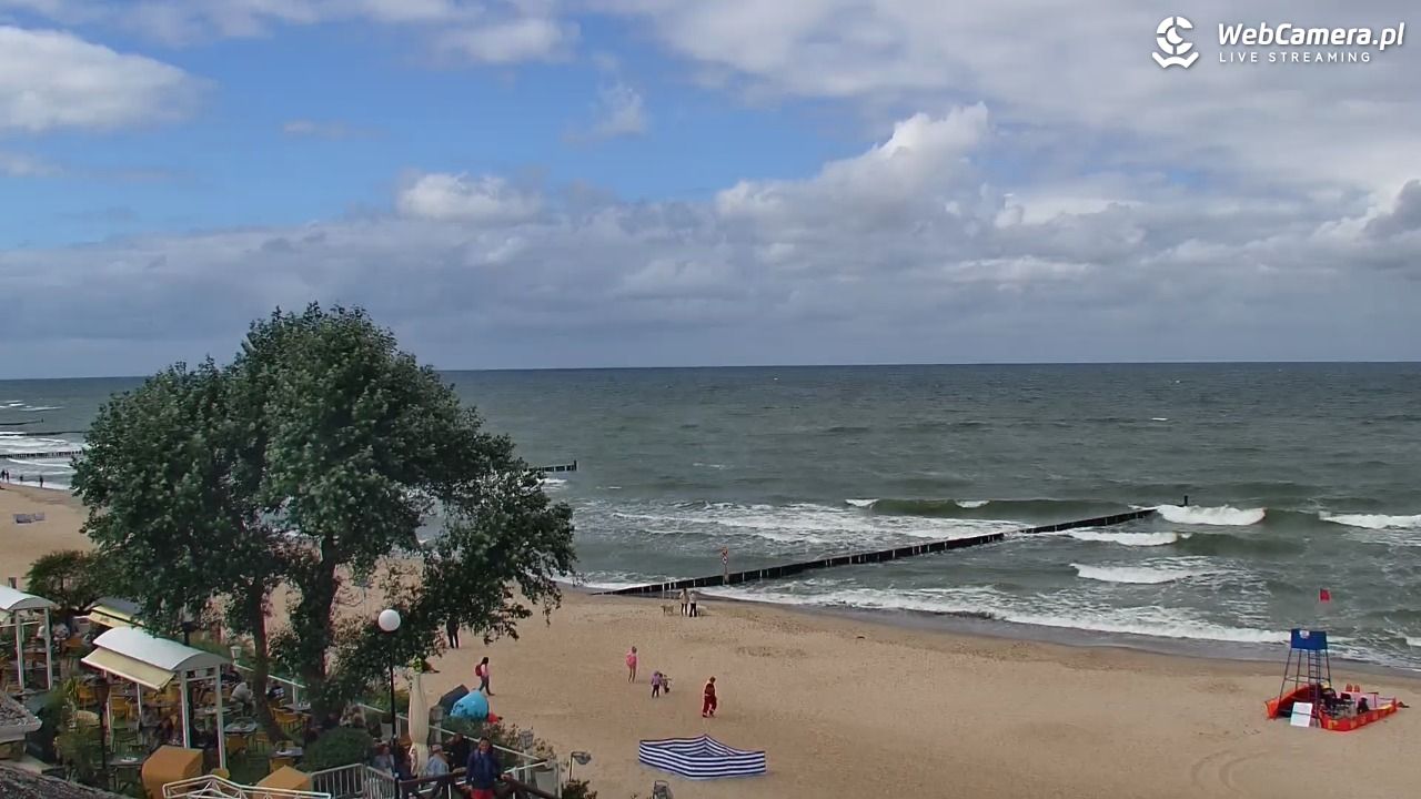 MIELNO - widok na plażę - 07 sierpień 2026, 13:10