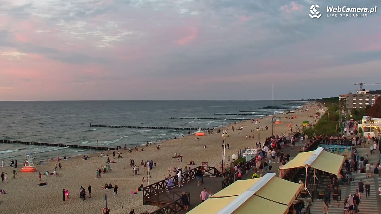 MIELNO - widok na plażę - 06 sierpień 2026, 20:55