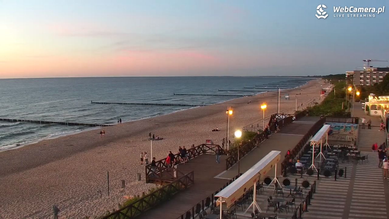 MIELNO - widok na plażę - 22 czerwiec 2026, 22:02