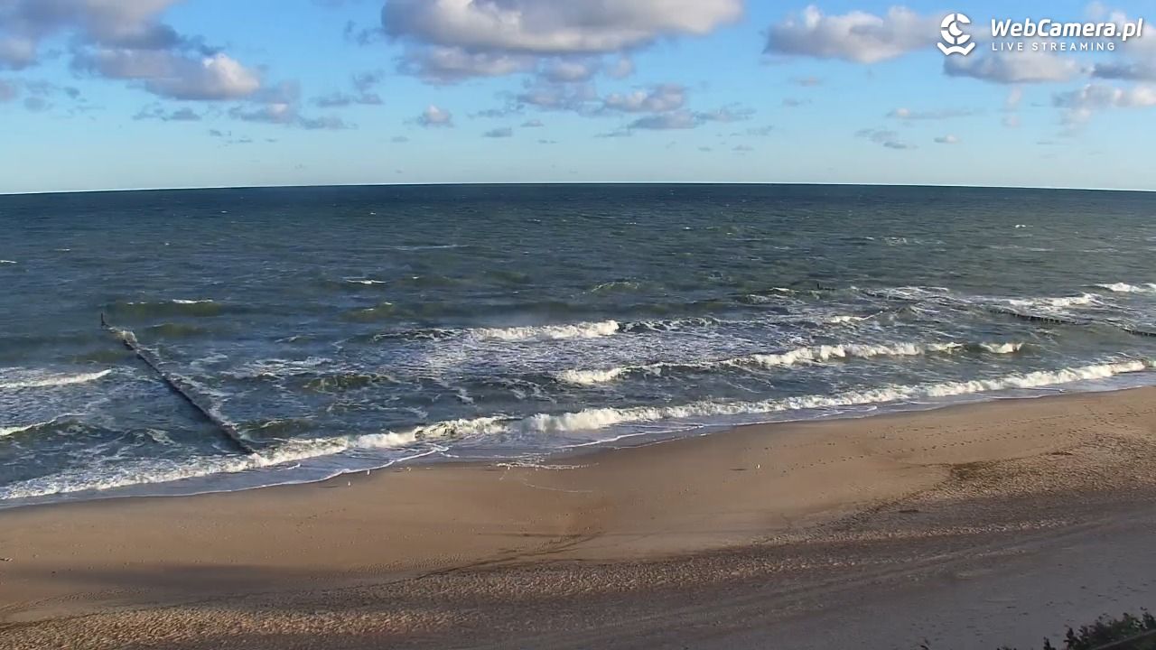 MIELNO - widok na plażę - 22 wresień 2026, 07:45