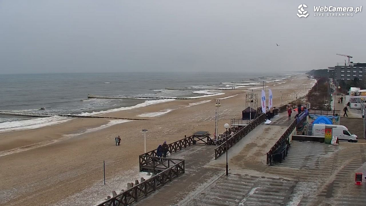 MIELNO - widok na plażę - 05 luty 2026, 11:11