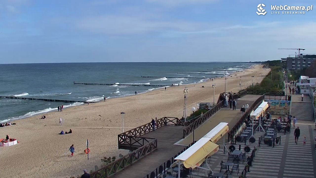 MIELNO - widok na plażę - 19 wresień 2026, 10:51
