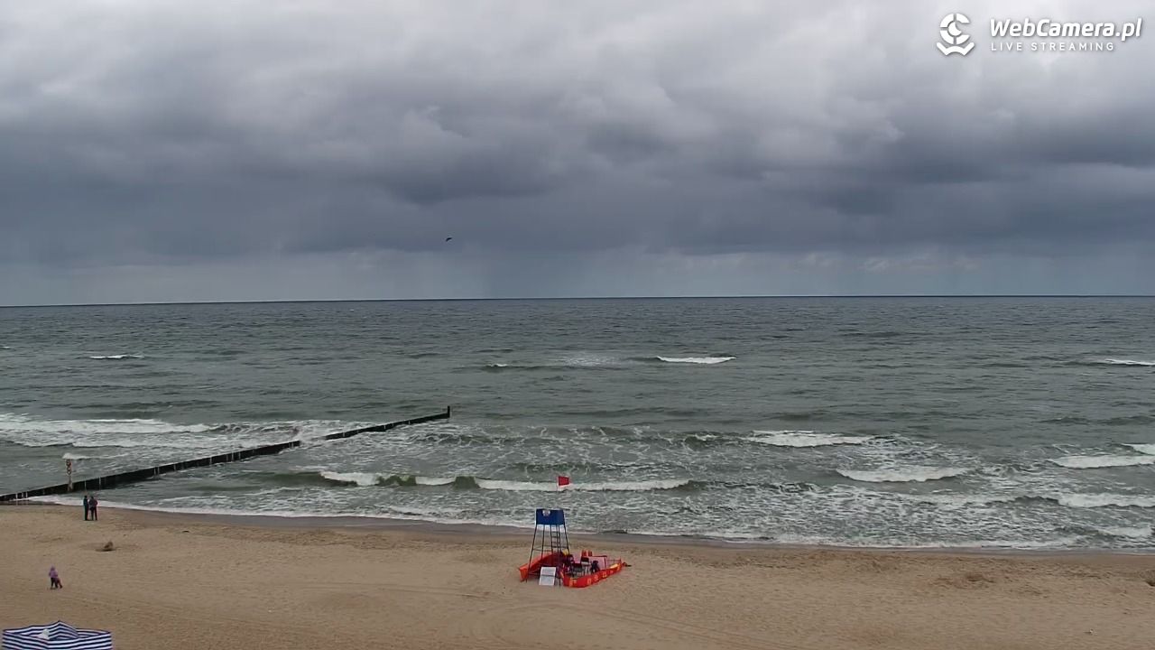 MIELNO - widok na plażę - 07 sierpień 2026, 12:45