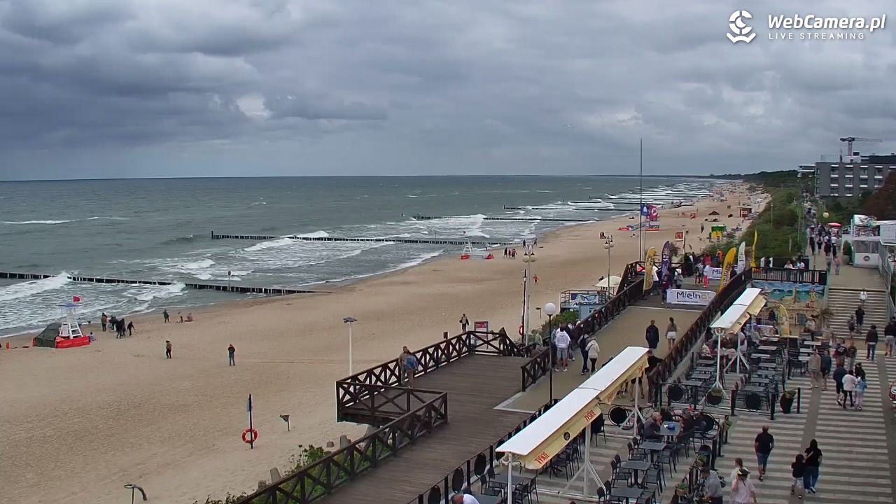 MIELNO - widok na plażę - 07 sierpień 2026, 14:44