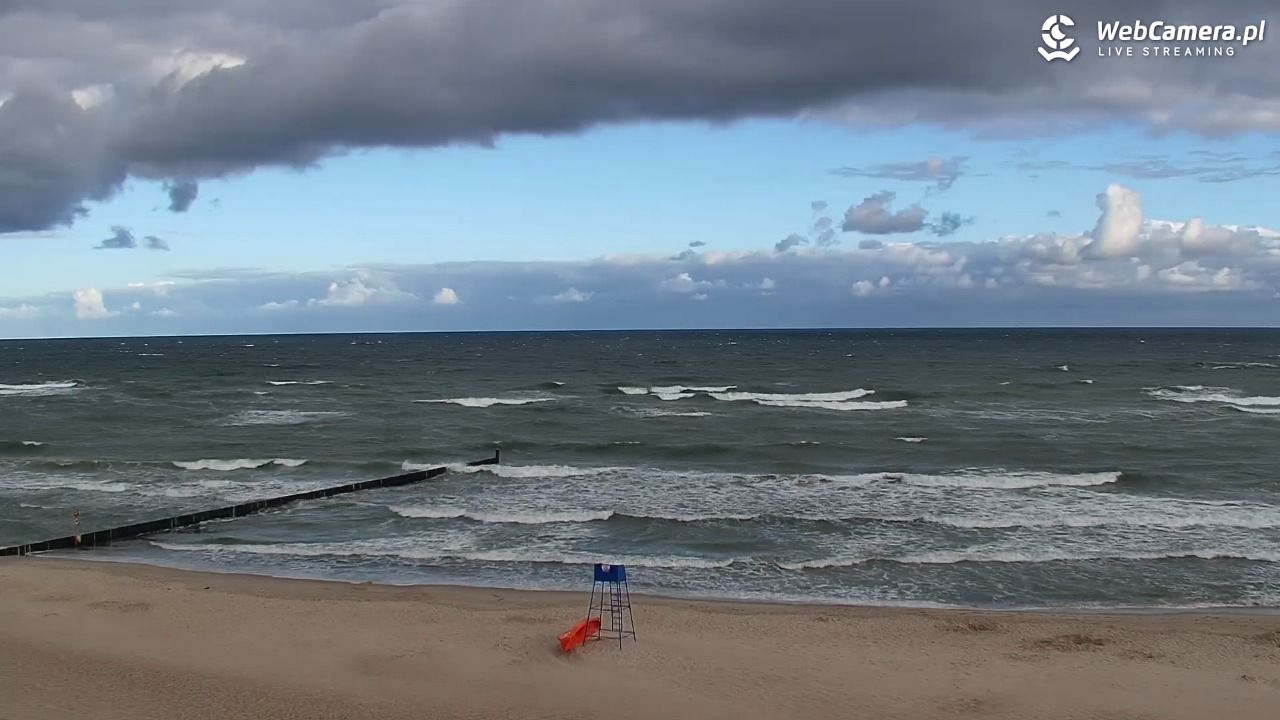 MIELNO - widok na plażę - 07 sierpień 2026, 07:37