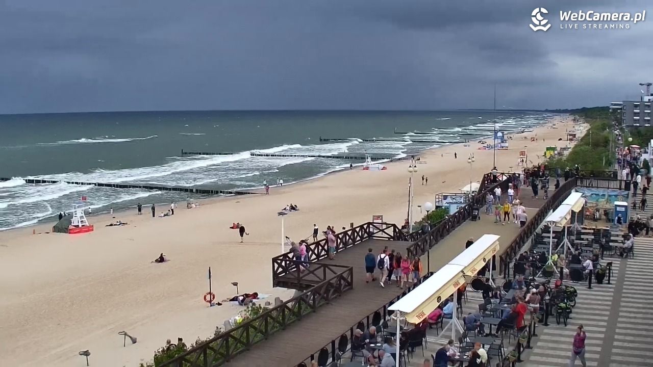 MIELNO - widok na plażę - 07 sierpień 2026, 13:09